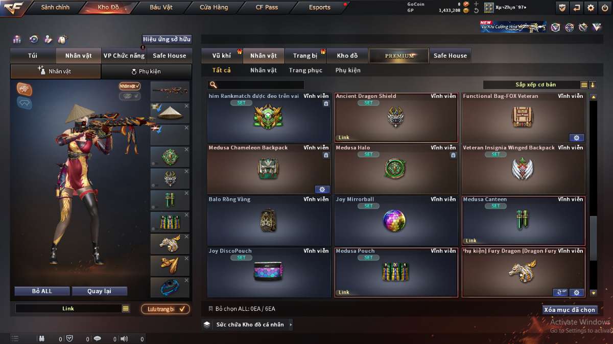 shop acc cf uy tin gia re